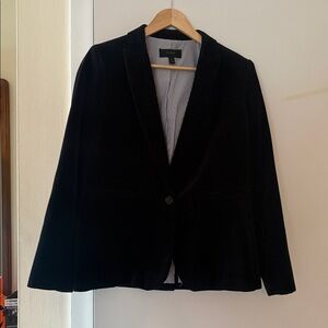 J Crew Parke Blazer in Velvet SIZE 10 100% cotton
